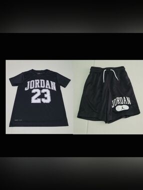 Jordan 23 Black Tee & Shorts Set